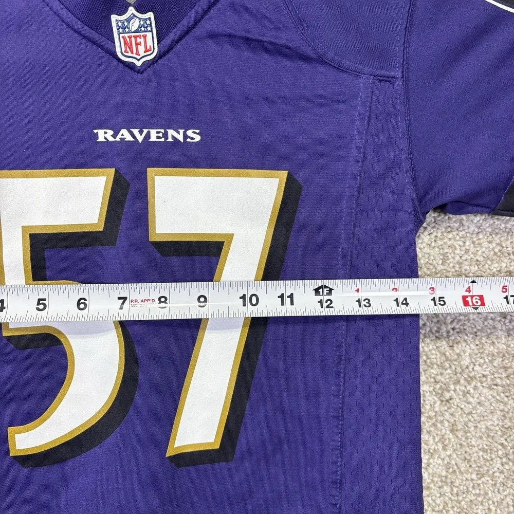 Baltimore Ravens Jersey Boys Small Purple NFL Football Nike CJ Mosley 57